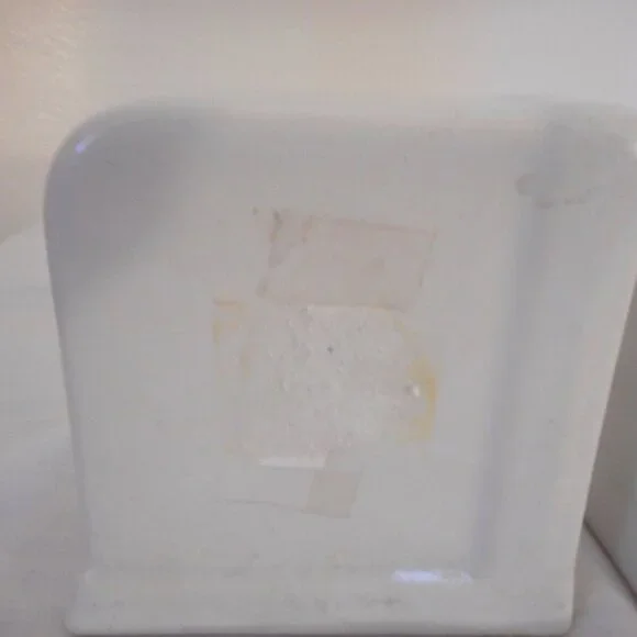 Vintage art deco white red ceramic Salt & Pepper - Picture 6 of 8